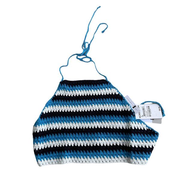 Crochet Halter Top‎ Womens Small  (NWT) - Picture 1 of 3